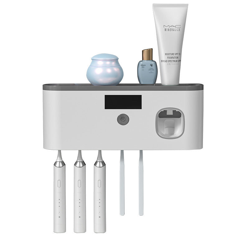 Wall-mounted Toothbrush Storage with UV SBDS WORD