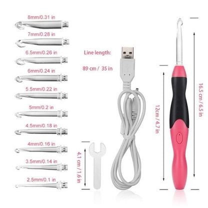 LED Crochet Hook Set SBDS WORD