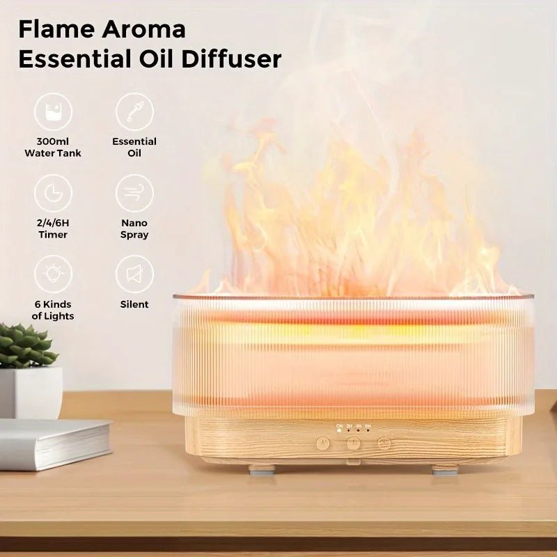 Air Flame Humidifier - SBDS WORDTR-9748aroma diffuseressential oil diffuserflame humidifier