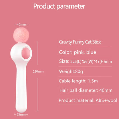 Cat Retractable Stick Feather Toy SBDS WORD