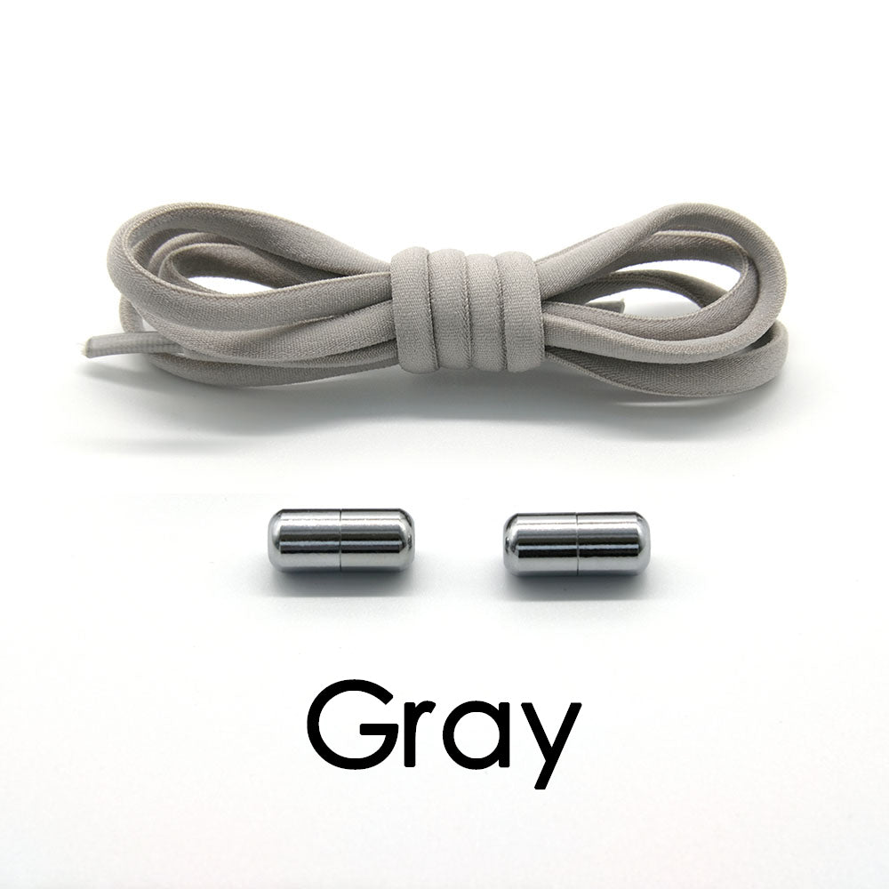 Elastic No Tie Metal Shoelaces SBDS WORD