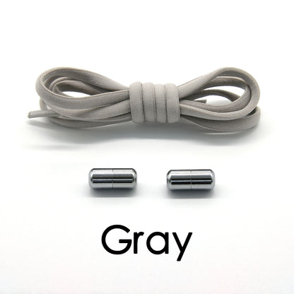 Elastic No Tie Metal Shoelaces SBDS WORD