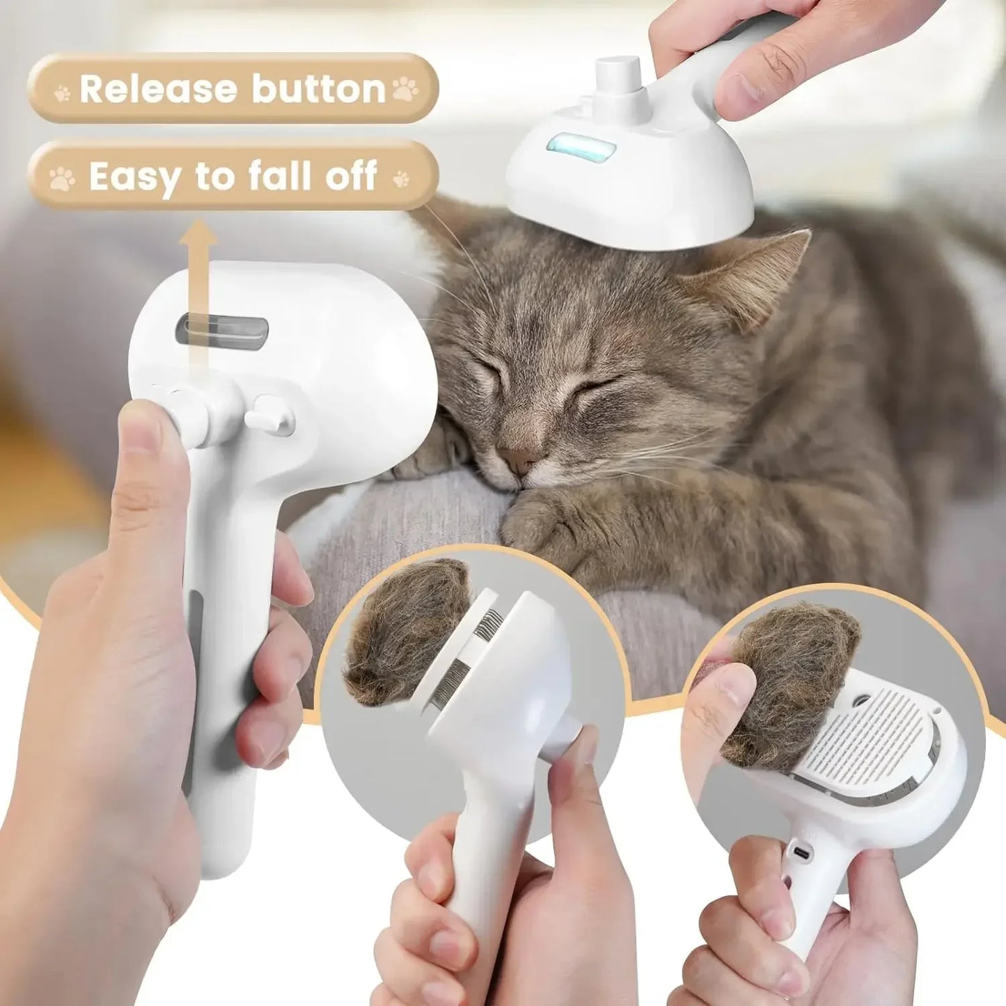 Pet Steam Grooming Comb SBDS WORD
