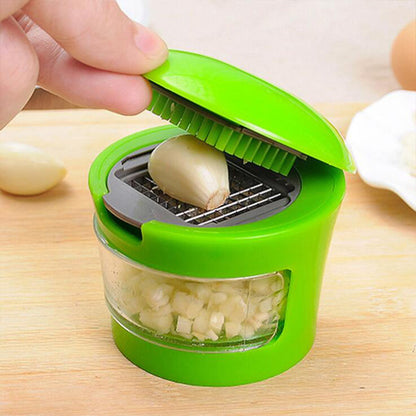 Garlic Dicer & Peeler — 2-in-1 Mincer with Interchangeable Blades Canada SBDS WORD