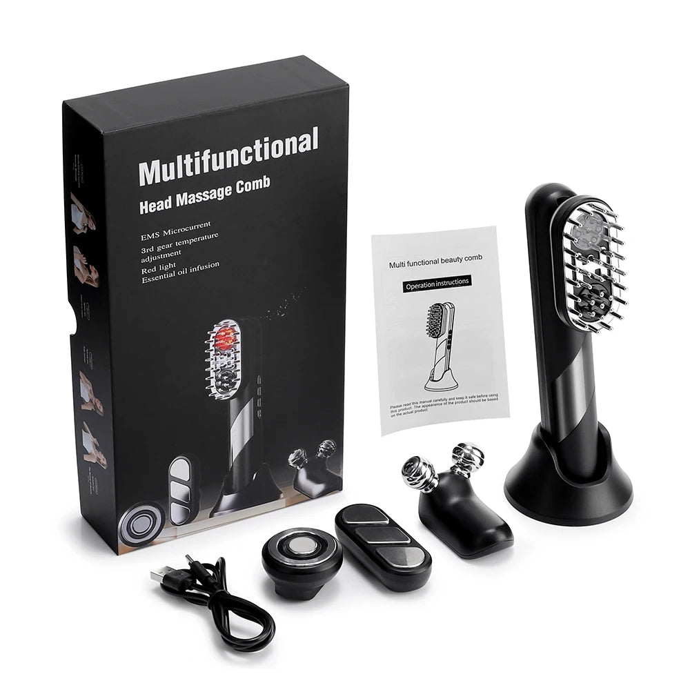 4 In 1 Electric Scalp Comb EMS SBDS WORD