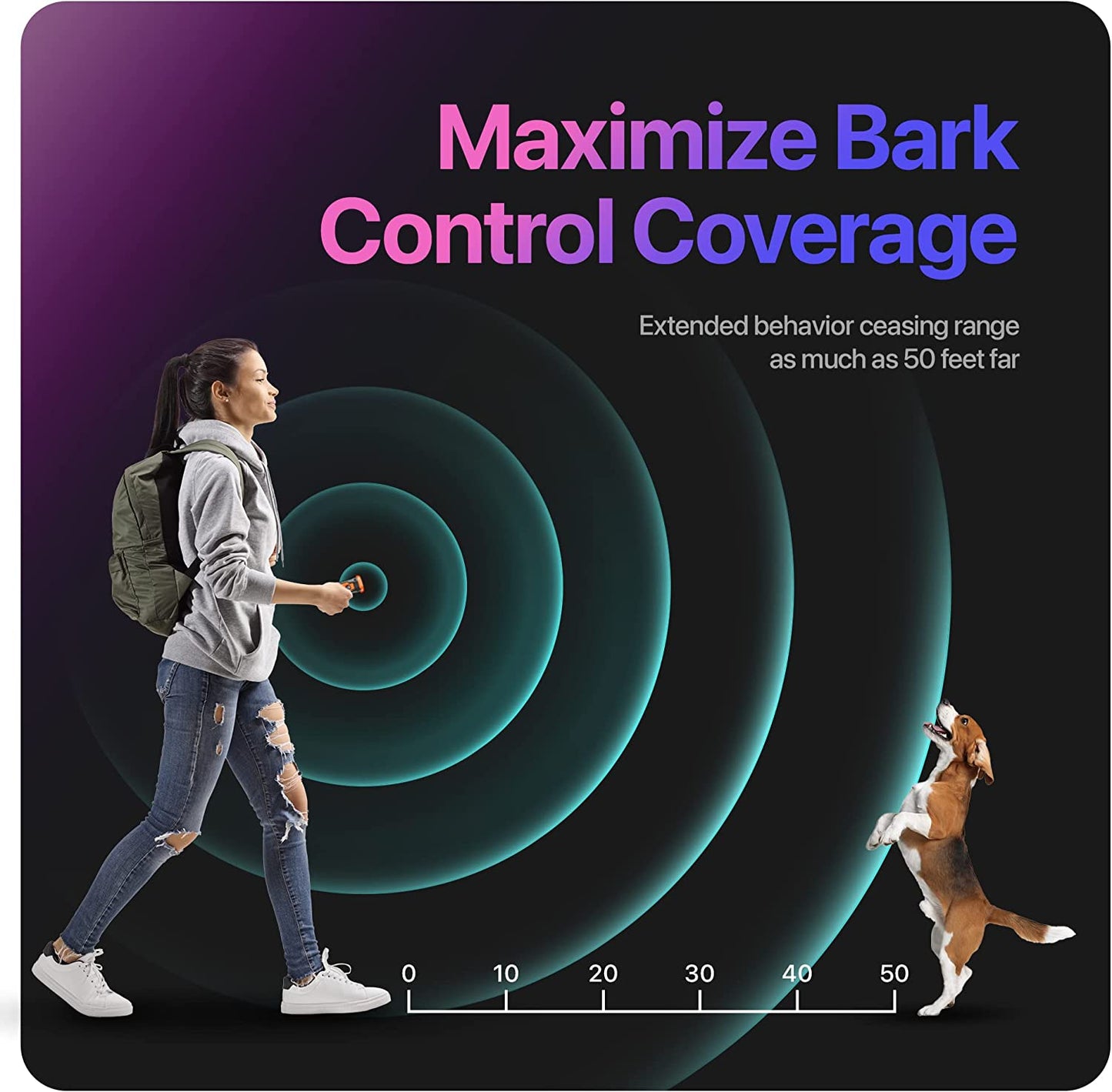Dog Repeller Ultrasonic Dog Training Device SBDS WORD