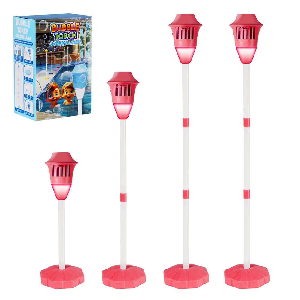 Standing Bubble Machine for Kids – LED Lights & Music Outdoor Toy - SBDS WORDTR-10697birthday toybubble machinekids outdoor toy