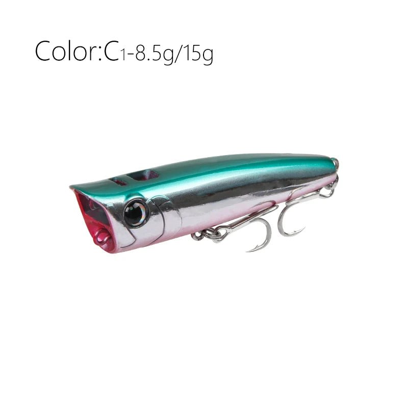 Popper Fishing Lure Hard Bait 8.5 - 30g - SBDS WORDTR-10411bass fishingfishing lurefreshwater fishing