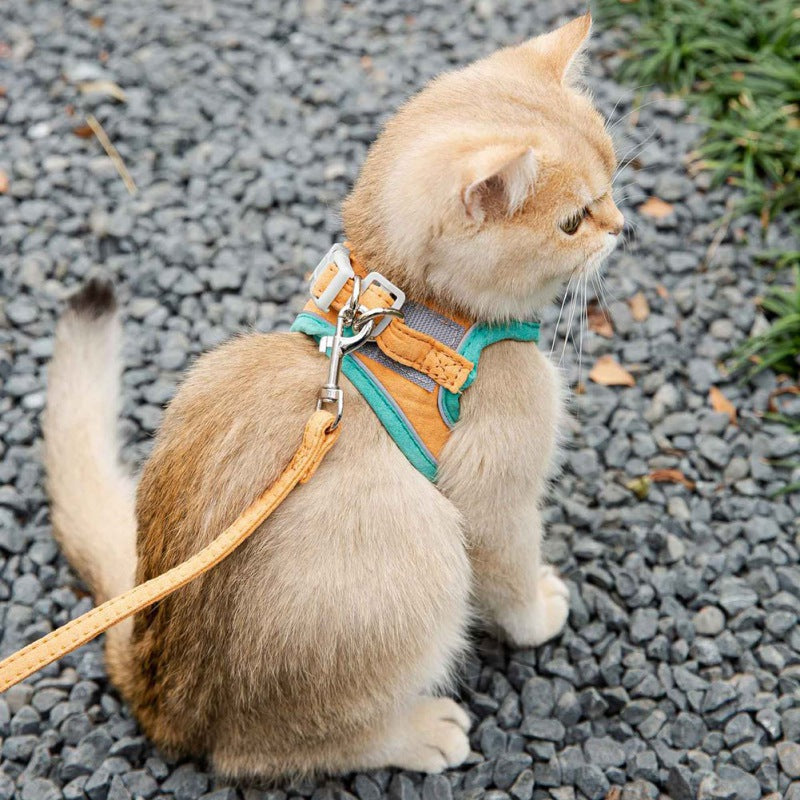 Cat Vest Harness Leash Set SBDS WORD
