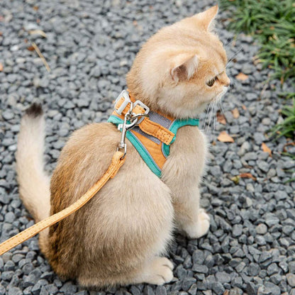 Cat Vest Harness Leash Set SBDS WORD