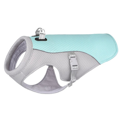Summer Dog Cooling Vest — Evaporative Cooling Coat for Hot Weather Walks SBDS WORD