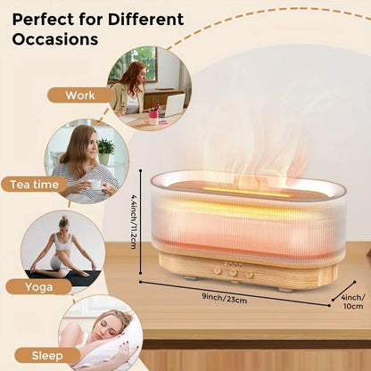 Air Flame Humidifier - SBDS WORDTR-9748aroma diffuseressential oil diffuserflame humidifier