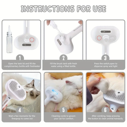 Pet Steam Grooming Comb SBDS WORD