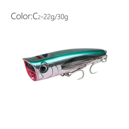 Popper Fishing Lure Hard Bait 8.5 - 30g - SBDS WORDTR-10412bass fishingfishing lurefreshwater fishing