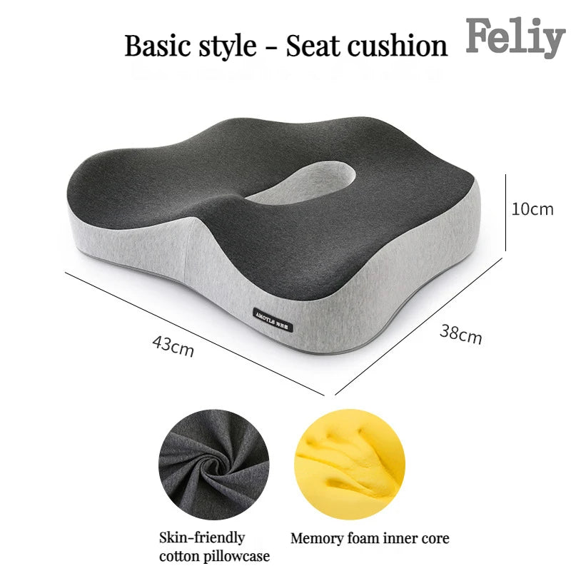 Memory Foam Office Chair Cushion SBDS WORD