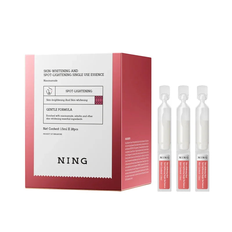 NING Whitening Spot Lightening Essence 1.5ml Niacinamide Brightening Serum Anti-Dark Spots Face Skin Repair Portable Use