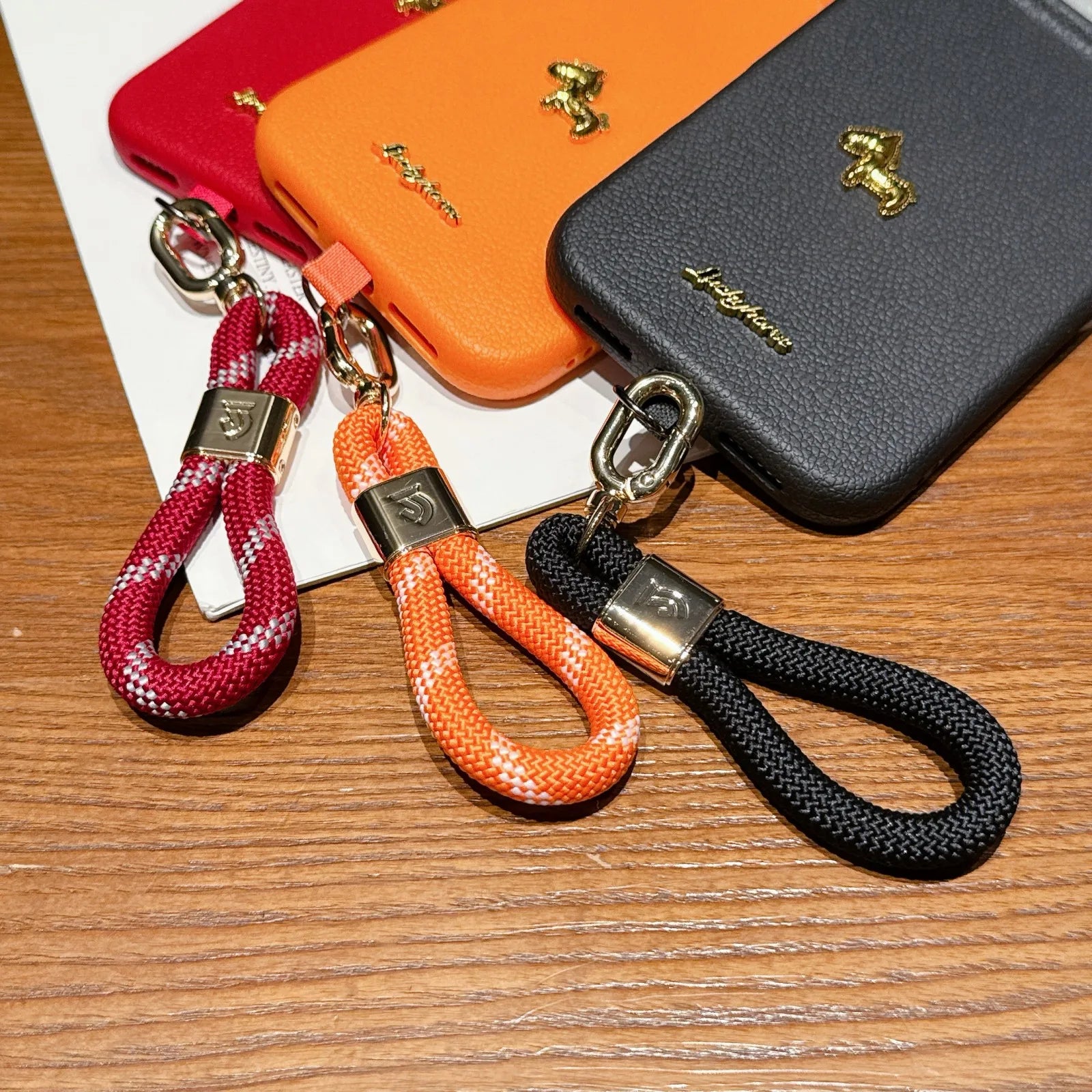 Fashion Necklace Pendant iPhone Case for iPhone 11–17 Pro Max – Hand Strap Cover