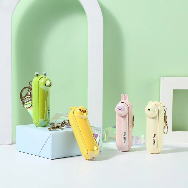 Cute Mini Fan Kipas Portable Hand Fold Bedside Office USB Charge Battery Table Desk Cooling SBDS WORD