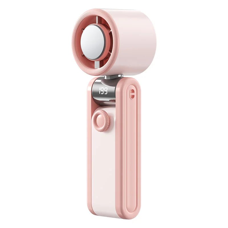 Portable Mini Handheld Fan Small Pocket Fan USB Rechargeable Battery Fan Folding Cooling USB HandFoldable Portables Desktop Fan SBDS WORD