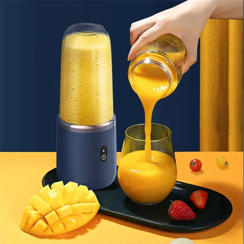 B59B-Portable Juicer Blending Cup Portable Small Juicer Home Fruit Juicer Smoothie Blender Mini Juice Blender Charging Juicer