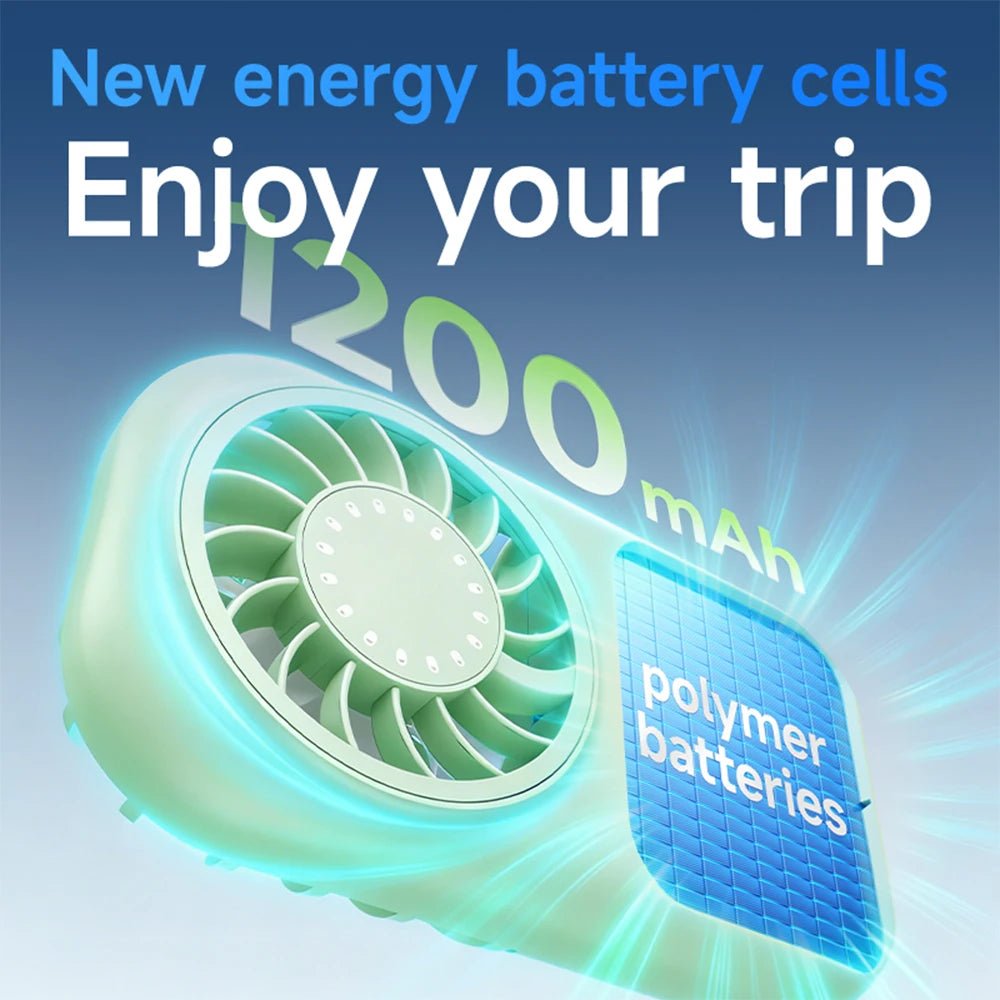 Portable Fan Mini Quiet Handheld Personal USB Rechargeable Fan Operated for Home Office Outdoor Travel, 1200mAh Hands Fans SBDS WORD